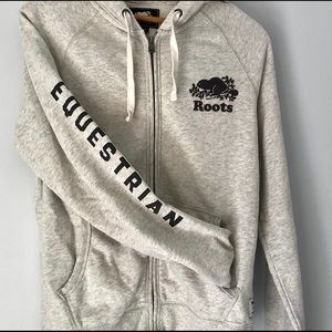 Roots Athletic Equestrian hoody with zipper.